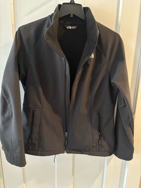 The North Face Black Softshell Zip-Up Jacket